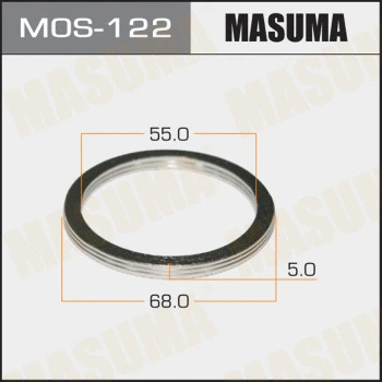 MOS-122 MASUMA Уплотнительное кольцо, труба выхлопного газа (фото 1)