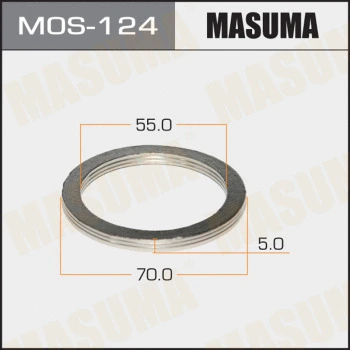 MOS-124 MASUMA Уплотнительное кольцо, труба выхлопного газа (фото 1)