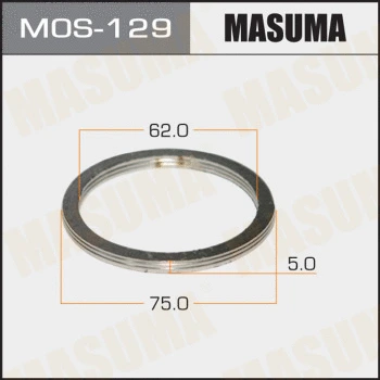 MOS-129 MASUMA Уплотнительное кольцо, труба выхлопного газа (фото 1)