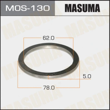 MOS-130 MASUMA Уплотнительное кольцо, труба выхлопного газа (фото 1)