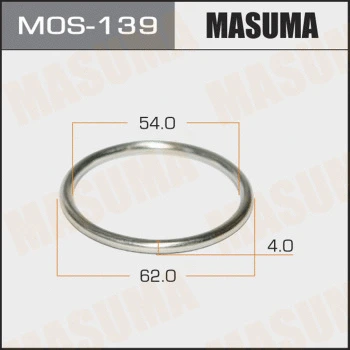 MOS-139 MASUMA Уплотнительное кольцо, труба выхлопного газа (фото 1)