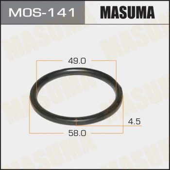 MOS-141 MASUMA Уплотнительное кольцо, труба выхлопного газа (фото 1)