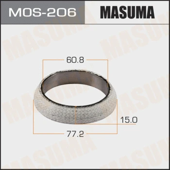 MOS-206 MASUMA Уплотнительное кольцо, труба выхлопного газа (фото 1)