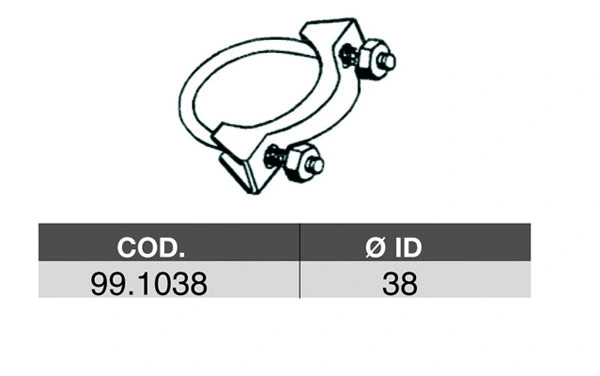 99.1038 ASSO Соединительные элементы, система выпуска (фото 1)
