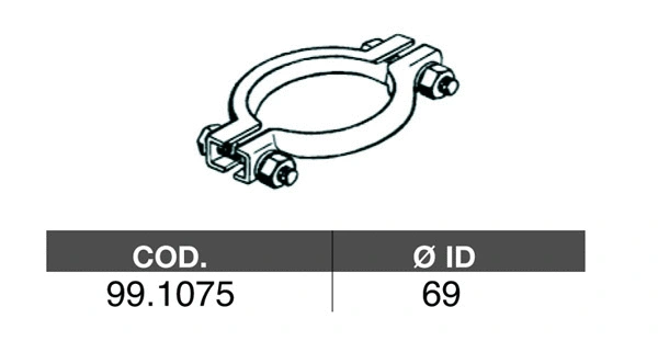 99.1075 ASSO Соединительные элементы, система выпуска (фото 1)