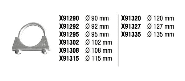 X91335 FENNO Клемма, система выпуска (фото 1)