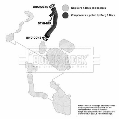 BTH1489 BORG & BECK Рукав воздухозаборника, воздушный фильтр (фото 1)