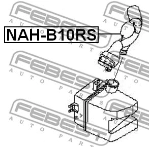 NAH-B10RS FEBEST Рукав воздухозаборника, воздушный фильтр (фото 2)