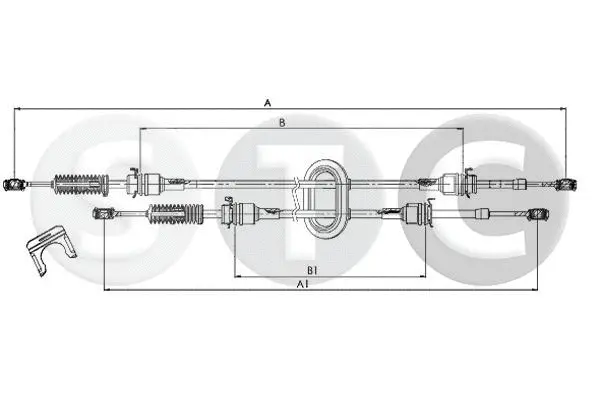T482427 STC Трос, механическая коробка передач (фото 1)