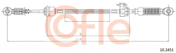10.2451 COFLE Трос, механическая коробка передач (фото 1)
