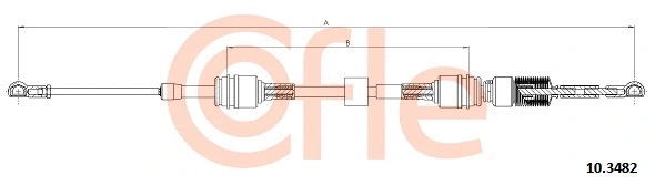 10.3482 COFLE Трос, механическая коробка передач (фото 1)