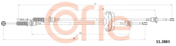 11.2883 COFLE Трос, механическая коробка передач (фото 1)