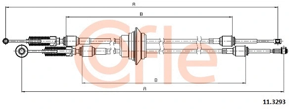 11.3293 COFLE Трос, механическая коробка передач (фото 1)