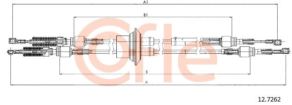 12.7262 COFLE Трос, механическая коробка передач (фото 1)