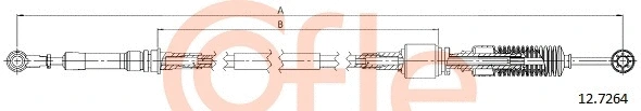 12.7264 COFLE Трос, механическая коробка передач (фото 1)