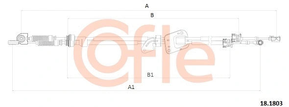18.1803 COFLE Трос, механическая коробка передач (фото 1)