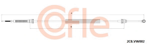 2CB.VK002 COFLE Трос, механическая коробка передач (фото 1)