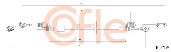 92.10.2469 COFLE Трос, механическая коробка передач (фото 1)