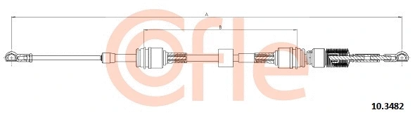 92.10.3482 COFLE Трос, механическая коробка передач (фото 1)