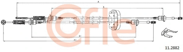 92.11.2882 COFLE Трос, механическая коробка передач (фото 1)