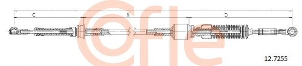 92.12.7255 COFLE Трос, механическая коробка передач (фото 1)
