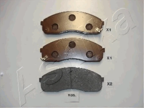 50-K0-005 ASHIKA Комплект тормозных колодок, дисковый тормоз (фото 2)