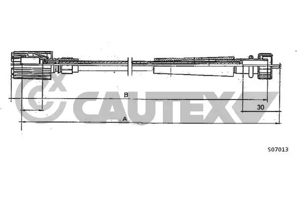 018929 CAUTEX Тросик спидометра (фото 1)