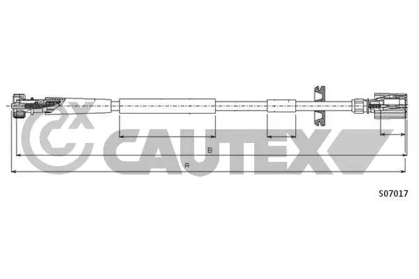 760942 CAUTEX Тросик спидометра (фото 1)