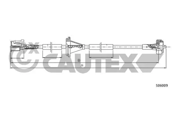 761829 CAUTEX Тросик спидометра (фото 1)