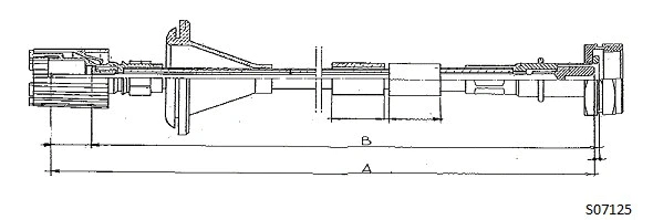 S07125 CABOR Тросик спидометра (фото 1)