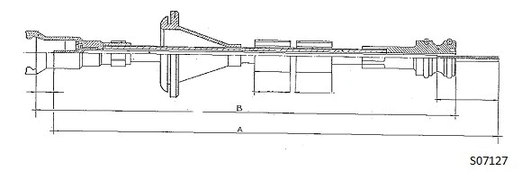 S07127 CABOR Тросик спидометра (фото 1)