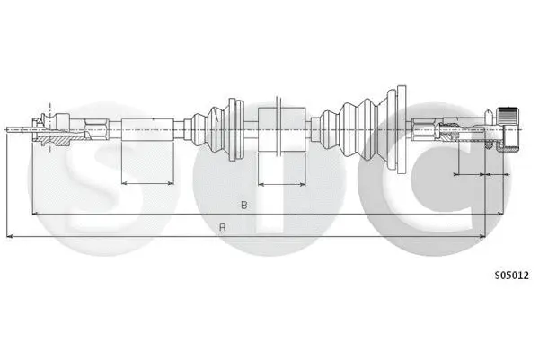 T480919 STC Тросик спидометра (фото 1)