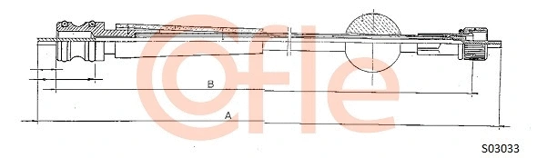 92.S03033 COFLE Тросик спидометра (фото 1)