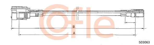 92.S03063 COFLE Тросик спидометра (фото 1)
