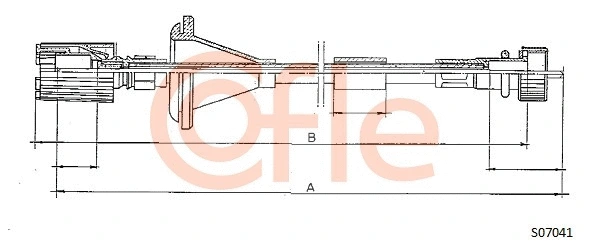 92.S07041 COFLE Тросик спидометра (фото 1)