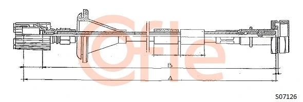 92.S07126 COFLE Тросик спидометра (фото 1)