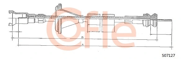 92.S07127 COFLE Тросик спидометра (фото 1)