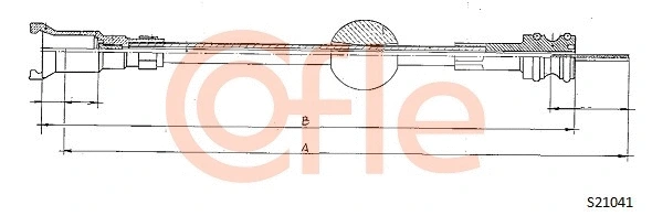 92.S21041 COFLE Тросик спидометра (фото 1)