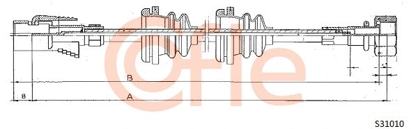 92.S31010 COFLE Тросик спидометра (фото 1)