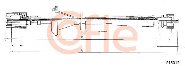S15012 COFLE Тросик спидометра (фото 1)