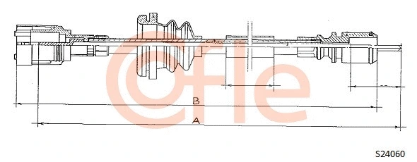 S24060 COFLE Тросик спидометра (фото 1)