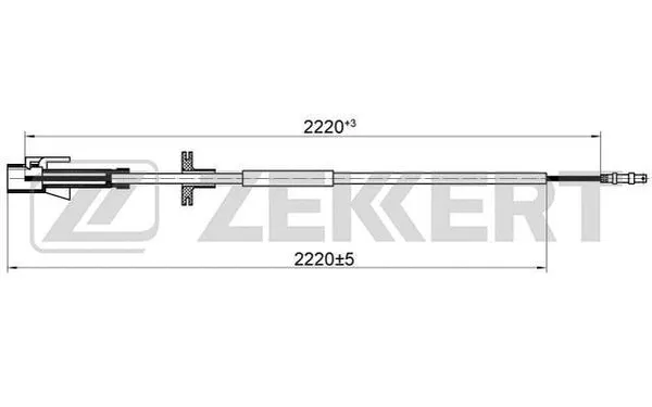 BZ-1218 ZEKKERT Тросик спидометра (фото 1)