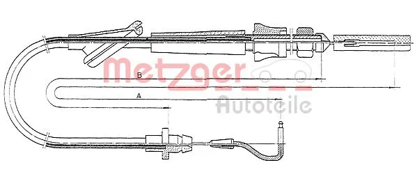 10.0921 METZGER Тросик газа (фото 1)