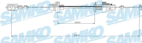 C0161A SAMKO Тросик газа (фото 1)