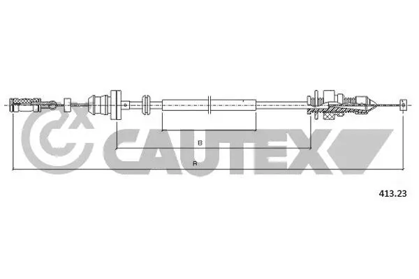 761197 CAUTEX Тросик газа (фото 1)