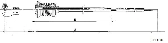 11.028 CABOR Тросик газа (фото 1)