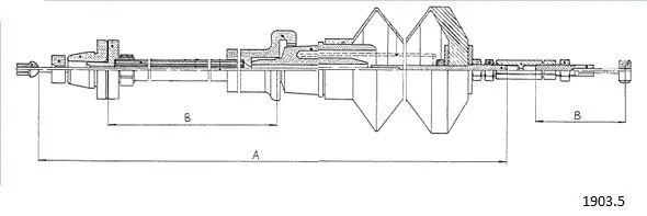 1903.5 CABOR Тросик газа (фото 1)