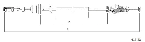 413.23 CABOR Тросик газа (фото 1)