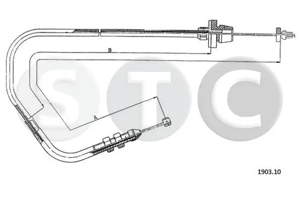 T481499 STC Тросик газа (фото 1)