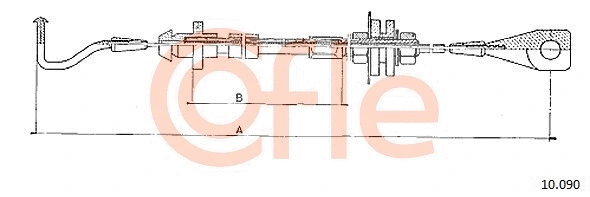 10.090 COFLE Тросик газа (фото 1)